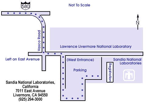 Driving Map to Sandia